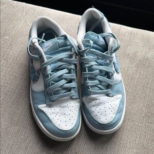 Nike Light Blue and White Athletic Shoes